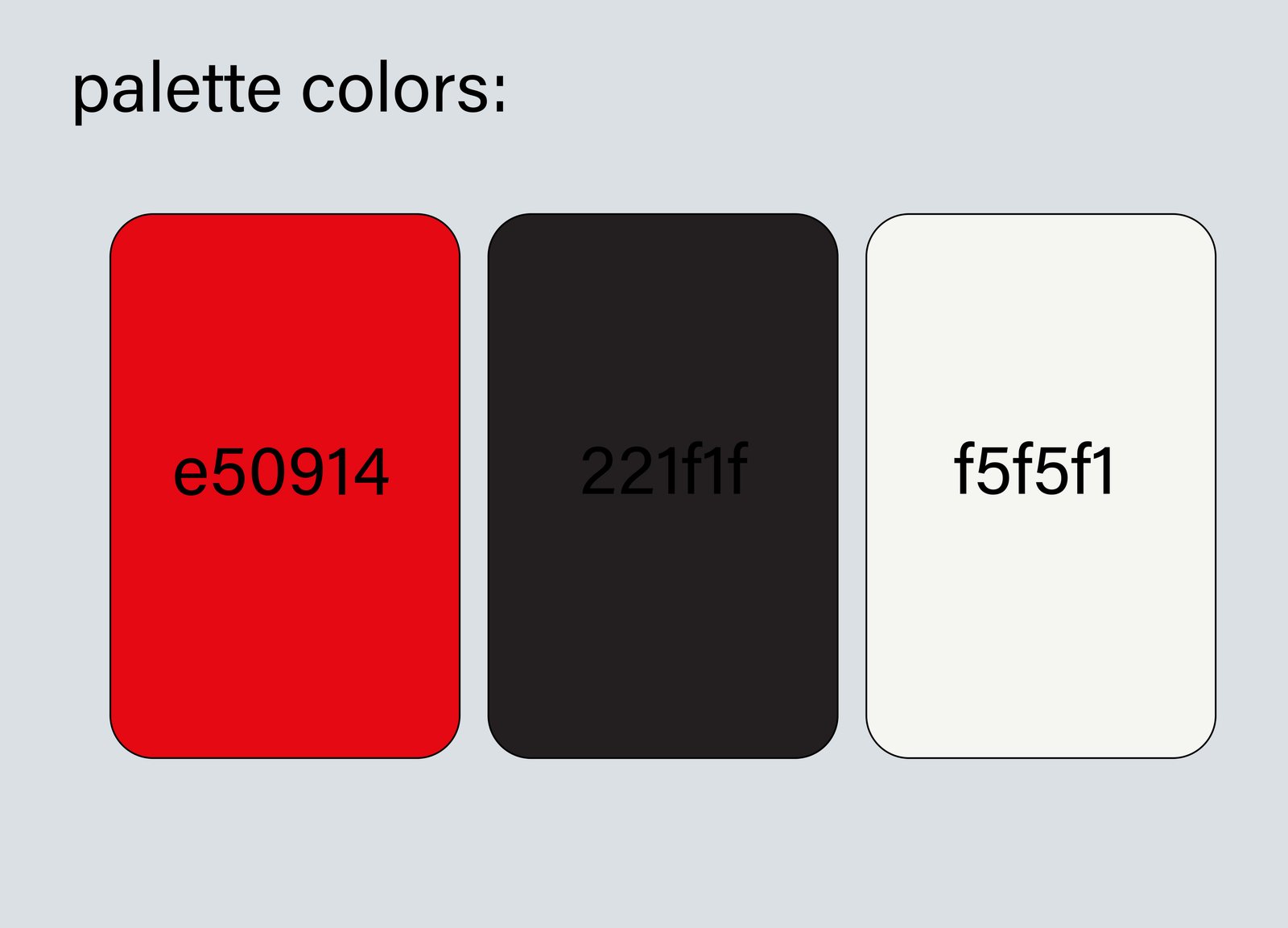 ANIR official palette board