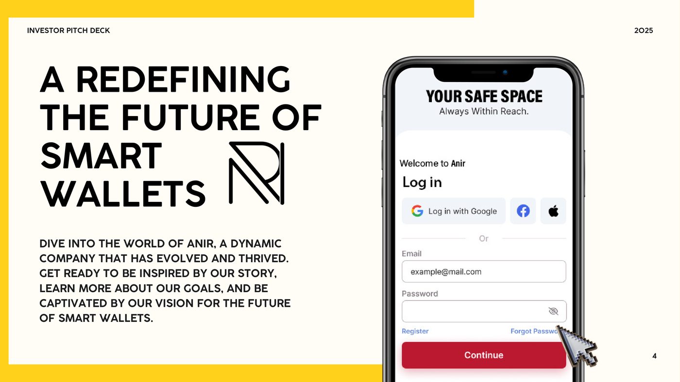 ANIR deck — redefining the future of smart wallets
