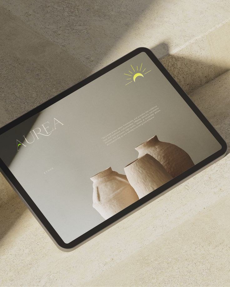 AUREA web experience on tablet