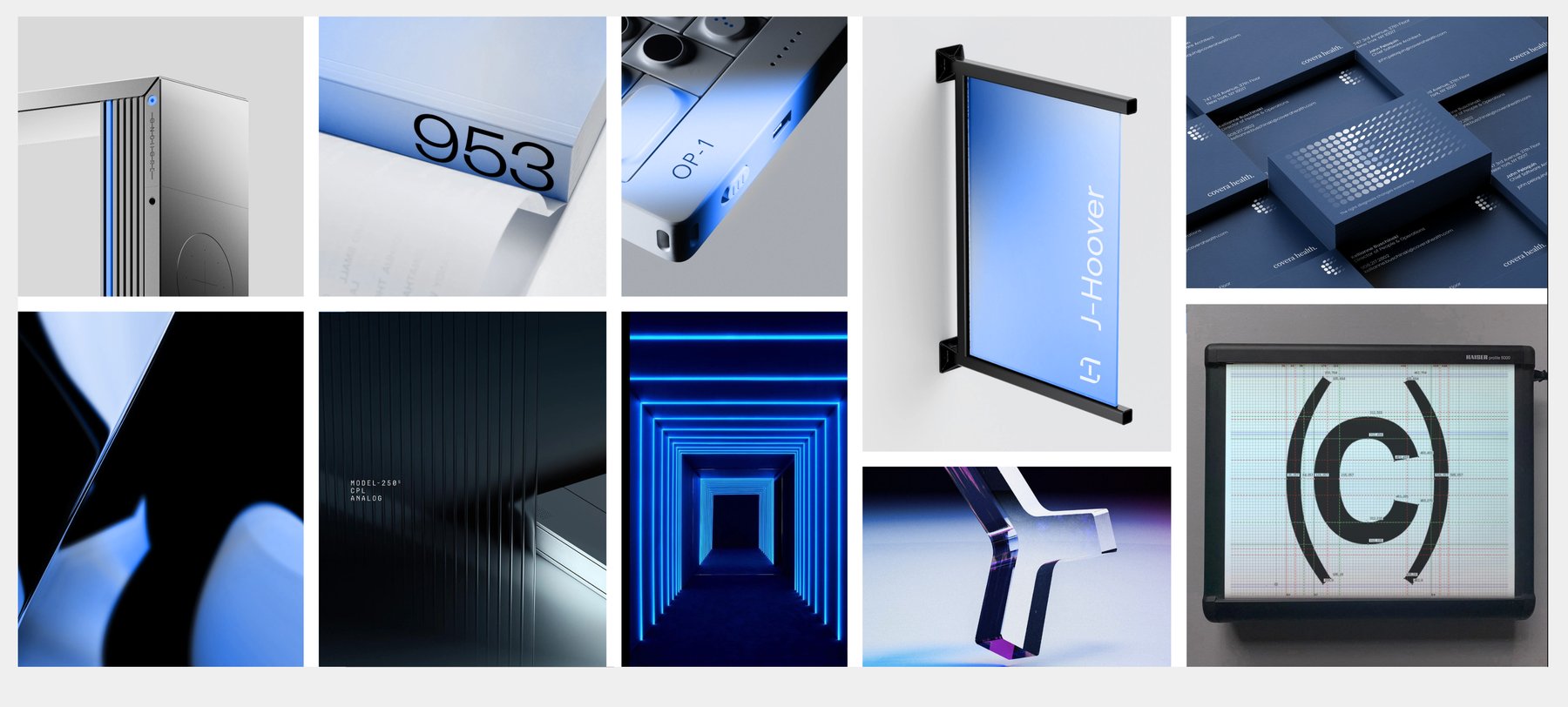 Panoramic moodboard strip