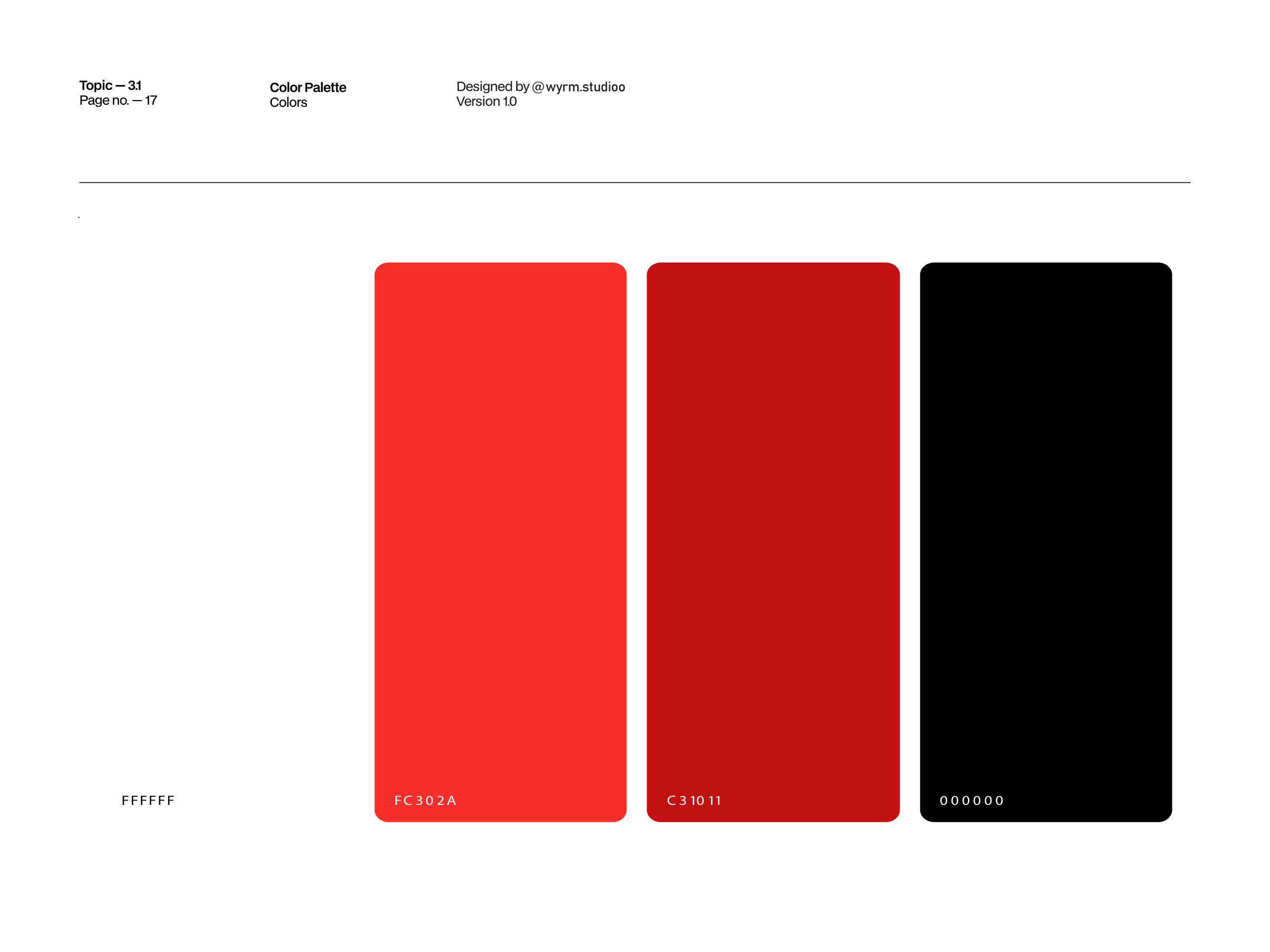 Official THE GATE color palette board from the brand guidelines